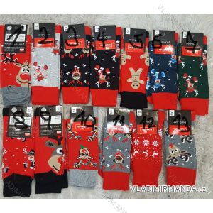 Ponožky Vánoční veselé sob Rudy slabé pánské (38-41,42-46) POLSKÁ MODA DPP20030
