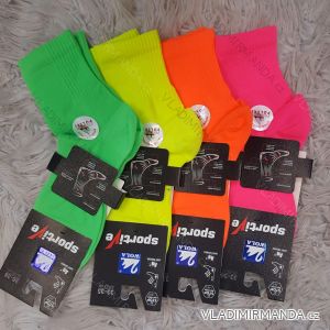 Ponožky sportovní neonky slabé dětské (33-35, 36-38) POLSKÁ MODA DPP20038