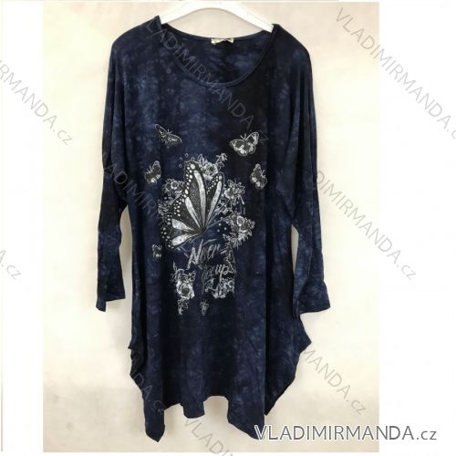 Tunika 3/4 dlouhý rukáv dámská nadrozměrná (UNI XL/2XL) TURECKÁ MÓDA TM920141