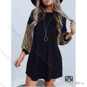 Šaty elegantní dlouhý rukáv  dámské (UNI S/L) ITALSKÁ MÓDA IMWA20888/DR