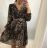 Elegant long sleeve dress for women (UNI S / L) ITALIAN FASHION IMWA20609