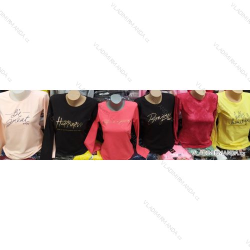 T-shirt long sleeve women (uni M-L) TURKISH MODA TM920008