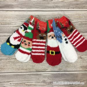 Ponožky teplé zateplené dorost Vánoční (22-36) looken XLF-H6501MC