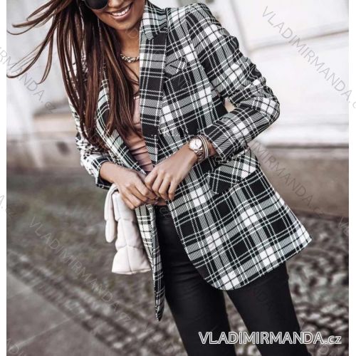 Sako elegantní dlouhý rukáv na knoflíčky dámské (S-XL) ITALSKÁ MÓDA IMWD20959