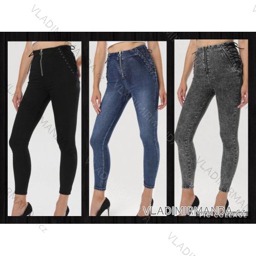 Leggings pants leatherette with zip (34-42) JEANS JWA20048