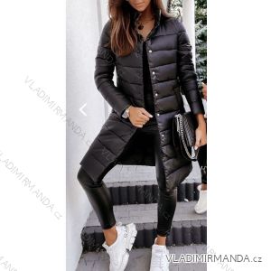 Kabát zimní dlouhý rukáv dámský (S/M ONE SIZE) ITALSKÁ MÓDA IMK201446