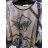 Tunika Tričko dlouhý rukáv dámská nadrozměr (uni XL-XXL) Turecká moda TME200916