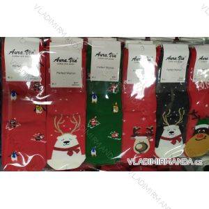 Ponožky slabé vánoční dámské (35-38,38-41) AURA.VIA AURB20SNP6621