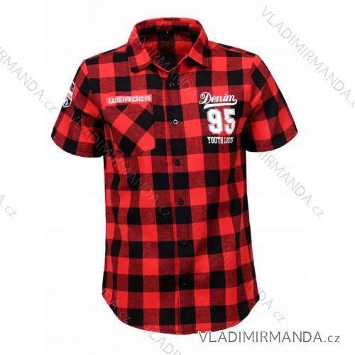 Košile krátký rukáv pánská (M-2XL) GLO-STORY GLO23MCS-1309