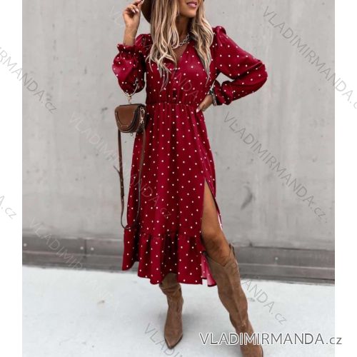 Blouse long sleeve with ruffles women (UNI S / L) ITALIAN FASHION IMK20159