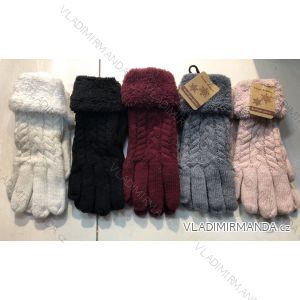Rukavice prstové zateplené zimní dámské (ONE SIZE) ORCHIDEJ ORC20036