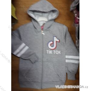 Mikina teplá tik tok na zip s kapucí dětská dorost chlapecká (128-176) TUZZY TURECKO TM220184