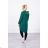 Green sweatshirt with a zipper at the back
