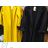 Damen Langarm Mantel Fleece mit Kapuze (uni sl) ITALIAN FASHION IM419888