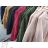 Women's long sleeve coat fleece with hood (uni sl) ITALIAN FASHION IM419888