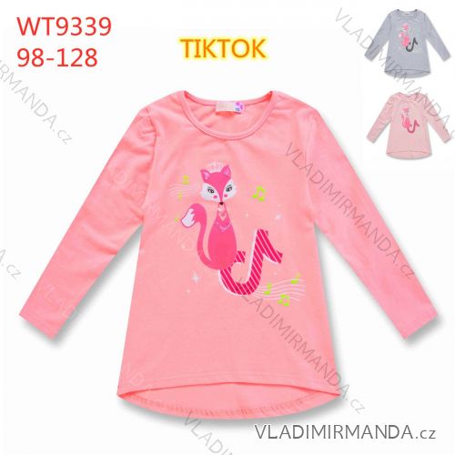 Tričko dlhý rukáv detské dievčenské (98-128) KUGO WT9339