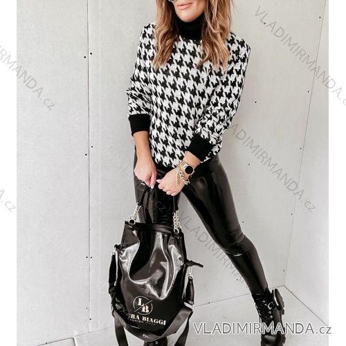 Summer long sleeve flowered women's dress (UNI S / L) ITALIAN FASHION IMK20150