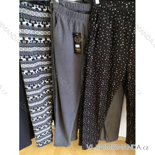 Women's thermal leggings oversized (2xl-5xl) SAL SMILING SMI20MA-316