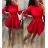 Summer long sleeve flowered women's dress (UNI S / L) ITALIAN FASHION IMK20150 <p>S-M-L</p> Wine
