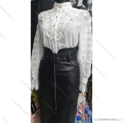 Halenka elegantní dlouhý rukáv dámská (S/M ONE SIZE) ITALSKÁ MÓDA IMWD201401