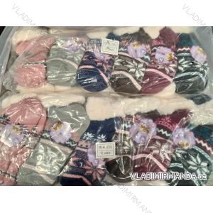 Ponožky vánoční zateplené bavlnou s beránkem dámské (35-38,39-42) LOOKEN LOK20SM-HL-2703