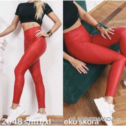 Leggings Hose Kunstleder mit Reißverschluss (xs-m) Italian Fashion LML20003