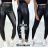 Legíny koženkové vysoký pas (S/M, L/XL) JEANS TMWL202048BL