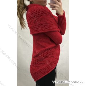 Cardigan pletený teplý dlouhý rukáv dámský (S/M/L ONE SIZE) ITALSKÁ MÓDA IM4221498