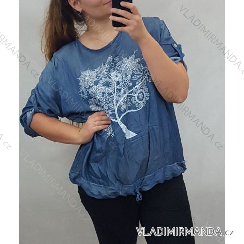 Women's short sleeve tunic (uni xL / 2XL) TURKISH FASHION TM9200691 <div><p>Gray</p>
</div> 2XL-4XL
