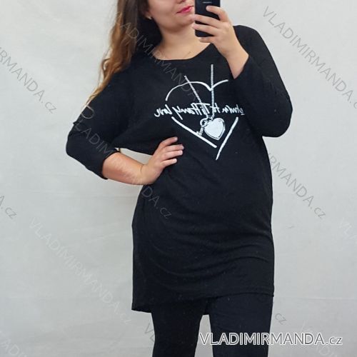 Tunika/ŠATY 3/4 rukáv dámské (UNI L/XL) ITALSKÁ MÓDA IM42019005/DR