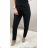 Kalhoty haremky elegantní dlouhé letní dámské (UNI S/L) ITALSKÁ MÓDA IM72013379/DUR S/M Černá