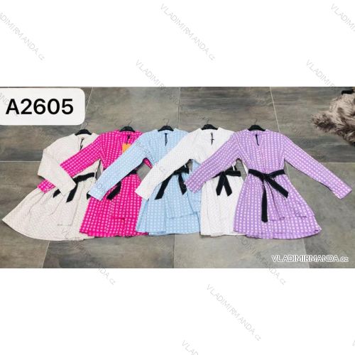 Šaty košilové dlouhý rukáv dámské (S/M ONE SIZE) ITALSKá MóDA IMM21A2605