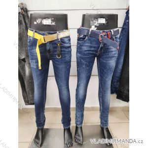 Rifle jeans dlouhé s páskem pánské (M-3XL/30-38) JEANS JWA21003