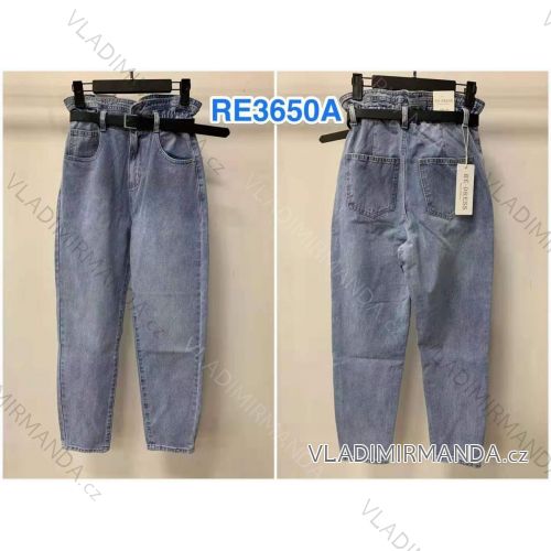 Rifle jeans dlouhé s páskem dámské (XS-XL) RE-DRESS JWA21RE3650A