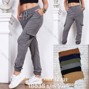 Women's long velvet sweatpants (S-XL) TURKISH FASHION TMWL20633