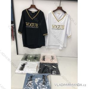 Tunika 3/4 rukáv dámská (S/M/L ONE SIZE) ITALSKÁ MÓDA IMWD21158