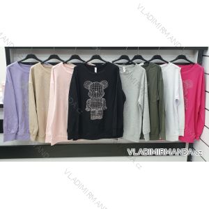 Mikina dlouhý rukáv dámská (S/M/L ONE SIZE) ITALSKÁ MÓDA IMWD21192
