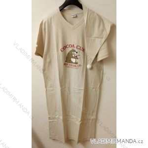 Noční košile krátký rukáv s čepicí pánská bavlněná (m-l) WOLF S29342A/D