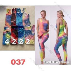 Souprava sportovní legíny tričko fitness dámské (S-XL) ITALSKÁ MÓDA IMM21073