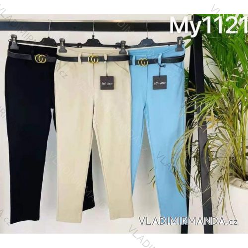 Elegante Kunstlederhose lange Damen (UNI S-M) ITALIAN FASHION IMM20130