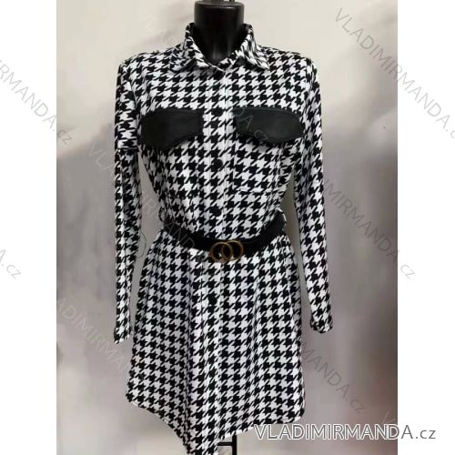Women's Long Sleeve Shirt Dress (S / M ONE SIZE) ITALIAN FASHION IMWY21016