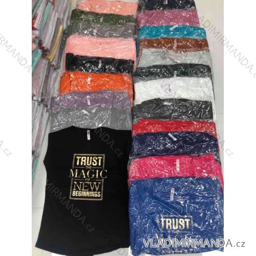 T-Shirt Kurzarm Frauen (UNI S-M) ITALIENISCHE MODE IMM20330