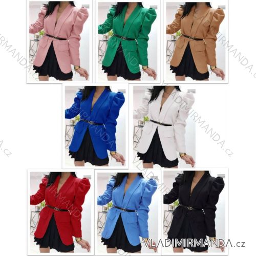 Sako elegantní dlouhý rukáv dámské (S/M/L ONE SIZE) ITALSKÁ MÓDA IMWH21015