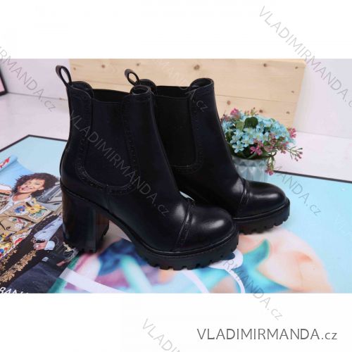 Kozačky nízké kotníkové na podpatku dámské (36-41) SSHOES OBUV OBSS21HE113