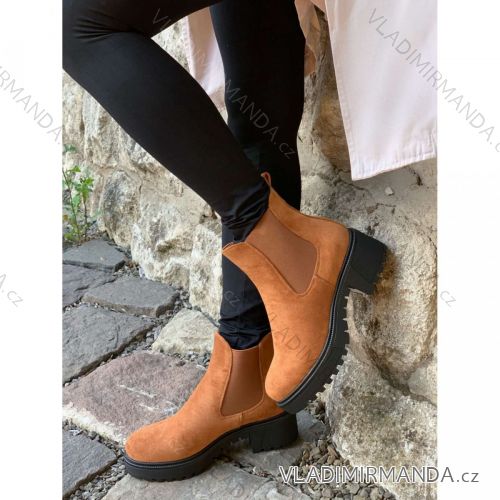 Čižmy nízke členkové na podpätku dámske (36-41) SSHOES OBUV OBSS21NS158