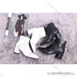 Čižmy nízke členkové na podpätku dámske (36-41) SSHOES OBUV OBSS21RB26