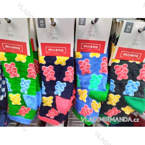 Ponožky slabé dětské dívčí chlapecké (29-31,32-34, 35-37) POLSKÁ MODA DPP21019