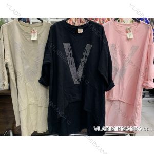 Kleid mit 3/4 Ärmeltasche für Damen (uni sl) ITALIAN Fashion IM3181746