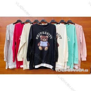 Kleid mit 3/4 Ärmeltasche für Damen (uni sl) ITALIAN Fashion IM3181746