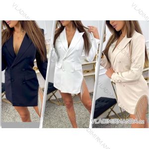 Sako prodloužené dlouhý rukáv na knoflíčky dámské (S-XL) ITALSKÁ MÓDA IMWD21372